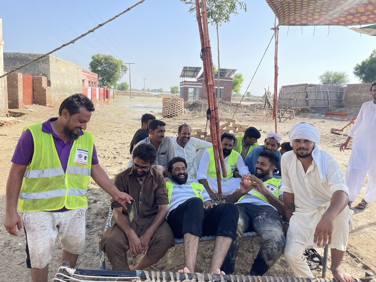 Flood Relief Rajanpur 2022 - Aid distribution camp